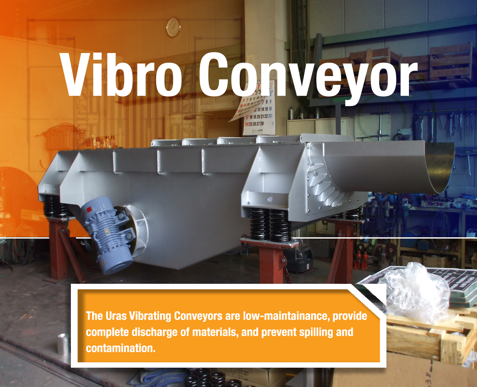 Vibro Conveyor made for conveying high temperature material!